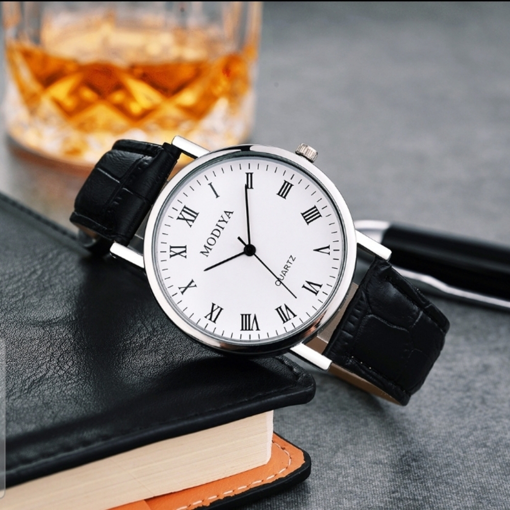 ☆Men's☆Fashion☆Simple☆Belt☆ Quartz☆Watch☆
